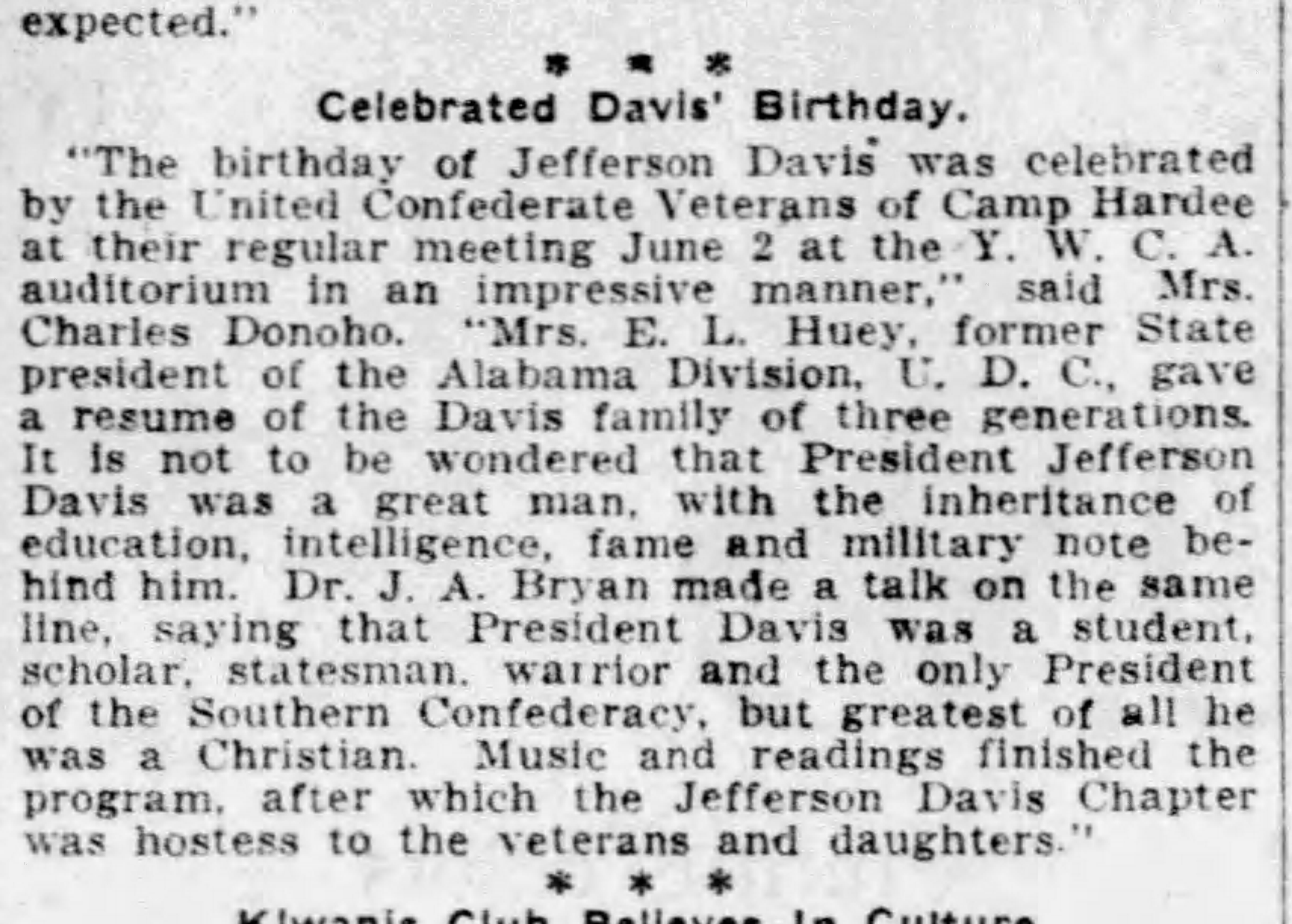 Celebrated Davis' Birthday